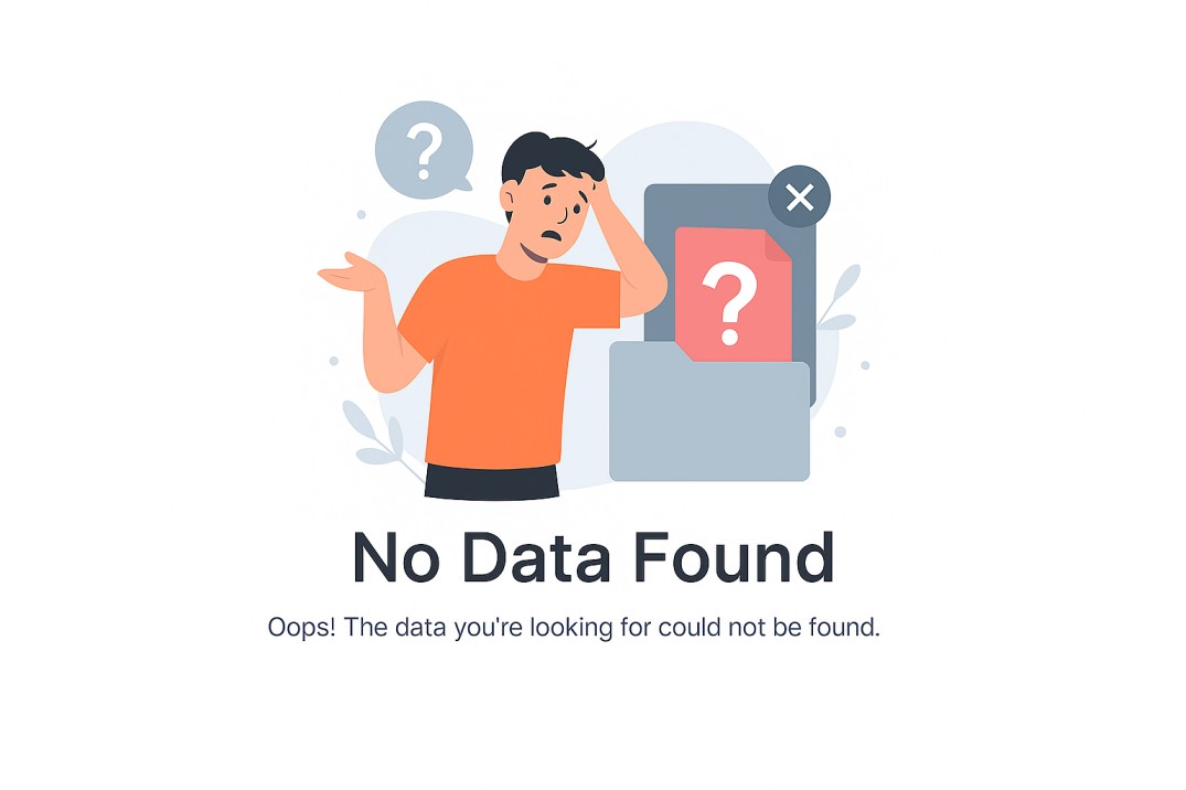 no data found categories